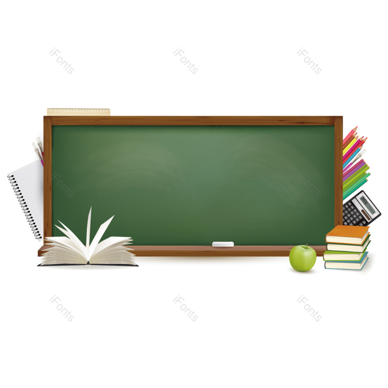 边框图片,学习元素,教室PNG,黑板免抠素材